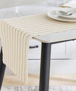 Payton Printed Ribbed Table Runner - 33x120 cm