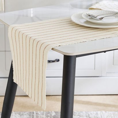 Payton Floral Printed Ribbed Table Runner - 33x180...