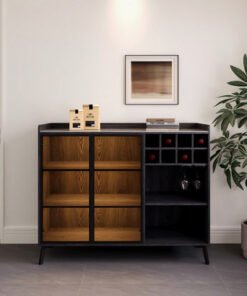 Marwell 2 Door Sintered Stone Top Bar Cabinet