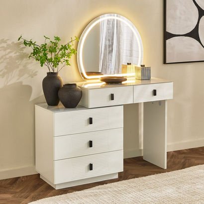 Marwell Vasto Smart Dresser with 5 Drawers and Mir...