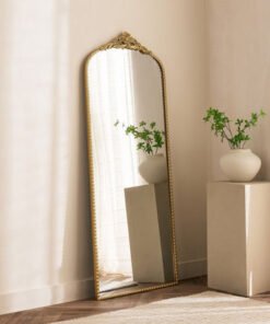 Aayra Luxe Metal Ornate Wall Mirror - 59x4x148 cm