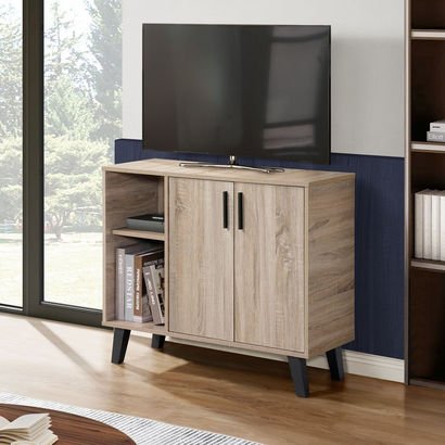 Edmond Willy High TV Stand with 2 Door for TVs Upt...