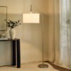 Zimmer Metal Arc Floor Lamp with Fabric Shade - 30...