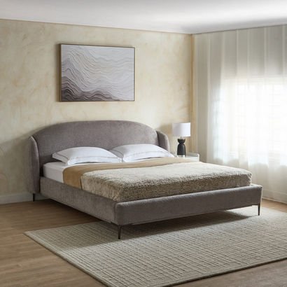 Marwell Dona Upholstered King Bed - 180x200 cm