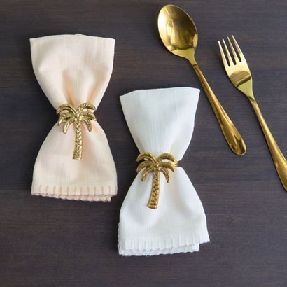 Sahara Oasis 4-Piece Napkin Set with Ring - 40x40 ...