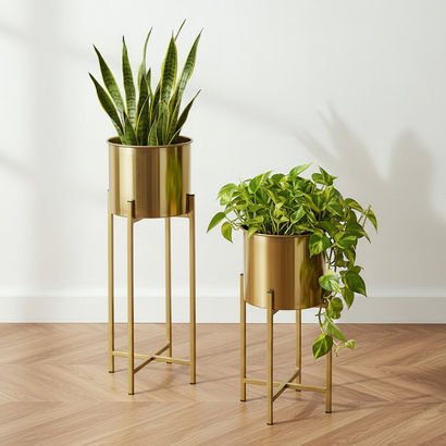 Vista Ace Premium Metal Planter Stand - Set of 2