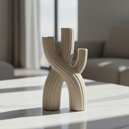 Audrey-Eden Decorative Ceramic Vase - 14x6x25.5 cm