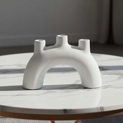 Audrey Eden Decorative Ceramic Vase - 36x6.5x7.5 c...