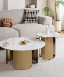 Paris 2-Piece Sintered Stone Top Coffee Table Set