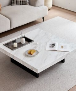 Levante Faux Marble Top Coffee Table