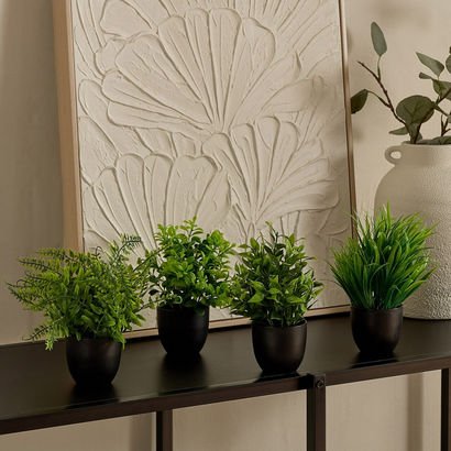 Evergreen Mini Artificial Succulent Greenery - Set...