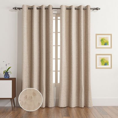 Ontario Ezra 2-Piece Jacquard Curtain Set - 140x24...