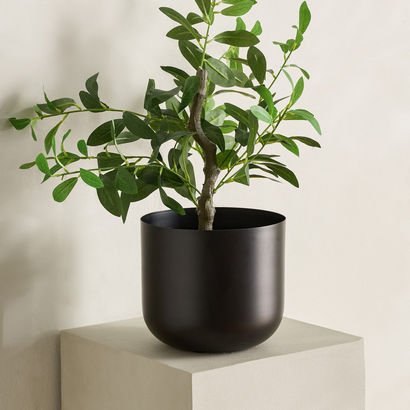 Monochrome Avya Metal Round Planter - 19x19x17 cm
