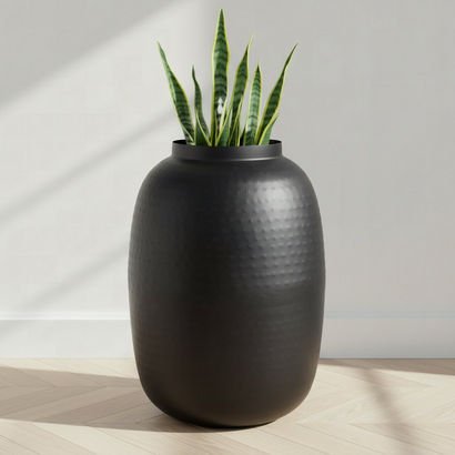 Monochrome Avya Metal Hammered Floor Planter - 33x...