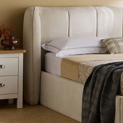 Hampton Carmen Upholstered King Headboard - 180x20...