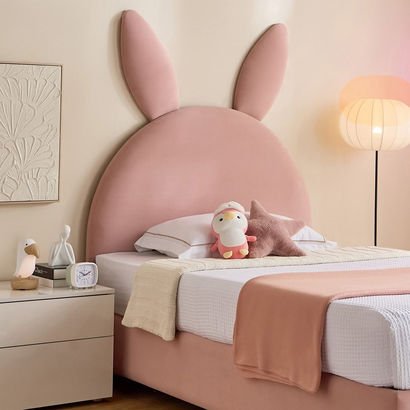 Ivory Hopper Upholstered Single Headboard - 90x200...
