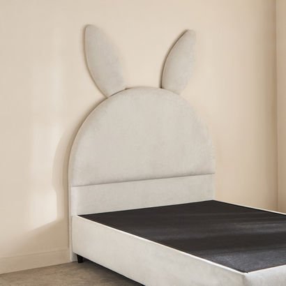 Ivory Hopper Upholstered Single Headboard - 90x200...