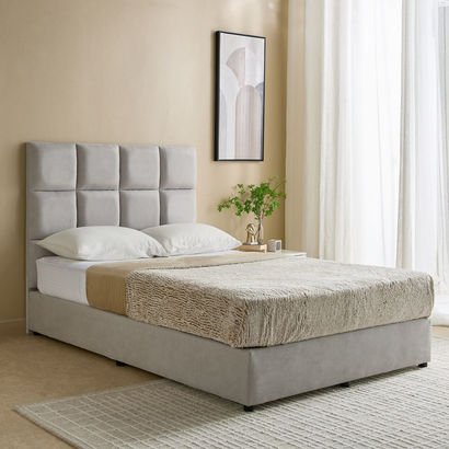 Curvy Rubik Queen Upholstered Bed - 140x200 cm