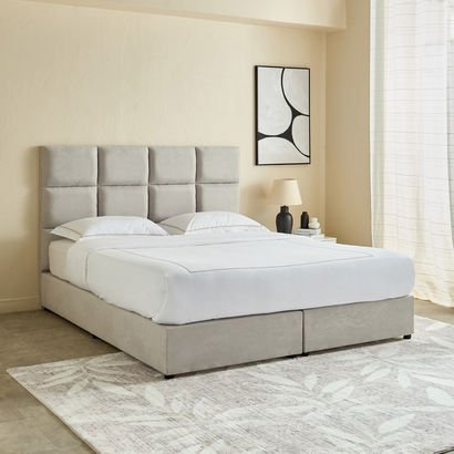 Curvy Rubik Upholstered King Bed - 180x200 cm
