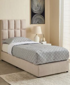 Curvy Rubik Single Upholstered Bed - 90x200 cm