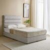 Curvy Linear Upholstered Queen Bed - 140x200 cm