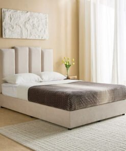 Curvy Riston Upholstered Queen Bed - 140x200 cm