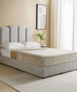 Curvy Riston Upholstered Queen Bed - 160x200 cm