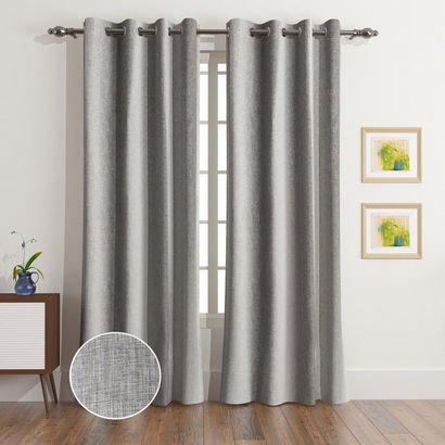 Lucas Glade 2-Piece Jacquard Blackout Curtain Set ...