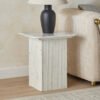 Vendra Pilsen Genuine Marble End Table