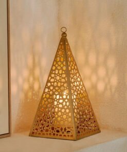 Arabesque Zaynah Metal Cutwork Candleholder - 15x1...
