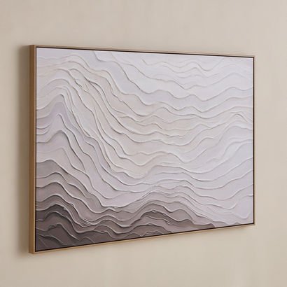 Vivid Solid Wood Stretcher Framed 80% Hand Painted...