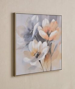 Vivid Stretcher Framed 60% Hand-Painted Three Flow...