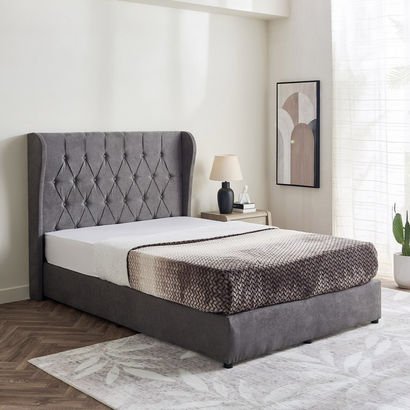 Curvy Chester Twin Upholstered Bed - 120x200 cm