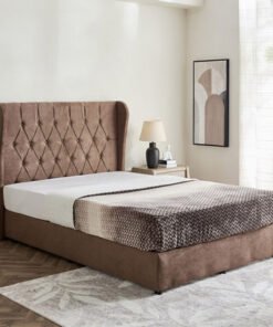Curvy Chester Queen Upholstered Bed - 160x200 cm