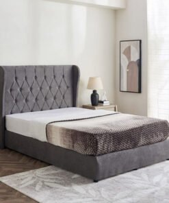 Curvy Chester Queen Upholstered Bed - 160x200 cm