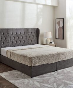 Curvy Chester King Upholstered Bed - 180x200 cm