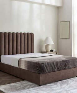 Curvy Haze Upholstered Twin Bed - 120x200 cm