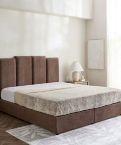 Curvy Riston Upholstered King Bed - 180x200 cm