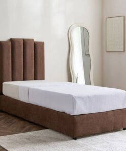 Curvy Riston Upholstered Single Bed - 90x200 cm