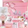 MissTiara Gifts Basket for Women - Birthday Gift Box Set Contains 18 Items Inspirational Gift,Relaxing Spa Care Package for Women Friendship,Friend Gifts for Women