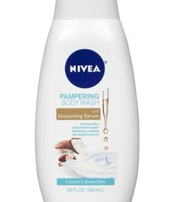 Nivea Coconut and Almond Milk Body Wash with Nourishing Serum, 20 Fl Oz