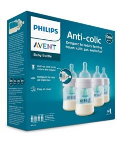 Philips Avent Pack Of 4 Anti Colic Baby Bottles With AirFree Vent, 4Oz
