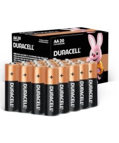 Duracell AA 1.5V Alkaline Batteries, LR06 / MN1500, Pack of 20