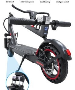 bolin One-Touch Folding Electric Scooter With Front Shock Absorber, 20-45 KM/H Speed, 350W Brushless Motor, App-Operated, 25 KM Range, Suitable For Adults And Teenagers, Load Capacity Up To 150 KG, Black
