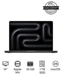 Apple MacBook Pro MX2K3 Liquid XDR Retina 14-Inch Display, M4 Max Chip 14-Core CPU 32-Core GPU Processor/36GB RAM/1TB SSD/macOS(International Version) English Space Black