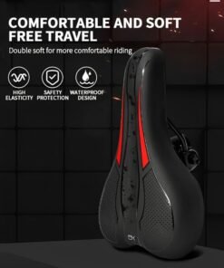 Alternative view of GROIC Comfortable Bike Saddle Mountain Bicycle Seat, Waterproof Breathable Slim Side Profession Road Bike Seat Outdoor Cycling Cushion Pad Soft Memory Foam Cushion