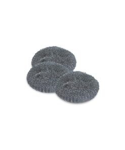 York YCZYSSTAL Steel Mesh Scrubber, 3 Pcs