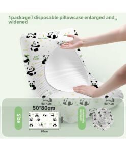 Disposable Cute Pillowcase Travel Portable Winter Thickened Large Household Double Hotel Supplies Suit Wholesale-Color:Panda Flower Rhyme-Specifications: Sterile And Thickened