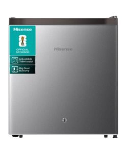 Hisense Gross 60L/Net 45L Single Door Refrigerator Minibar Fridge RR60D4ASU, Adjustable Thermostat, Big Door Balcony, Separate Chiller, Low Noise RR60D4ASU Silver