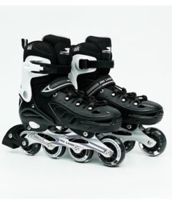 Sky Land Adjustable Inline Skates for Kids & Teens with LED Light-Up Wheels | Safe Rollerblades with ABEC-7 Bearings, Triple Protection & Durable Design | EU Size 35-38 (Skating Shoes TMX-028)